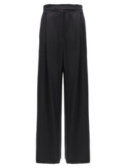 Max Mara Black Silk Casual Pants