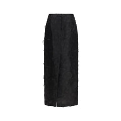Max Mara Black Silk Long Skirt - IT40 | M