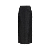 Max Mara Black Silk Long Skirt - IT40 | M