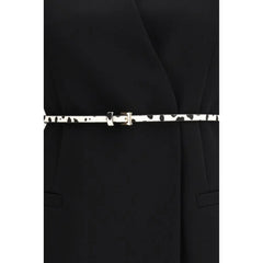 Max Mara Black Triacetate Coat