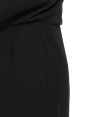 Max Mara Black Triacetate Long Dress