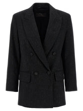 Max Mara Black Virgin Wool Blazer