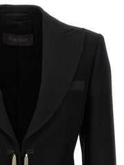 Max Mara Black Virgin Wool Blazer