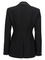 Max Mara Black Virgin Wool Blazer