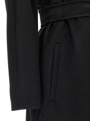 Max Mara Black Virgin Wool Coat