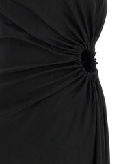 Max Mara Black Virgin Wool Long Dress