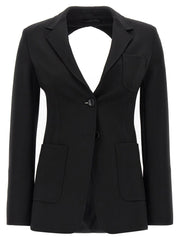 Max Mara Black Viscose Blazer - IT42