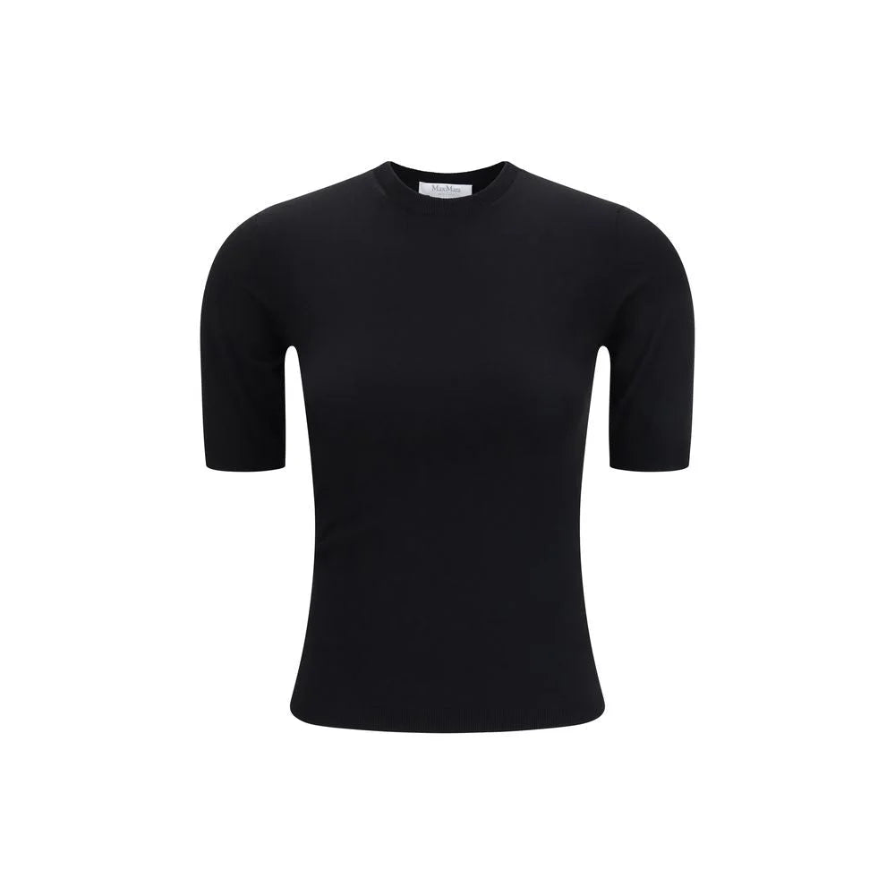 Max Mara Musta viskoosi t-paita