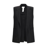 Max Mara Black Viscose Waistcoat - IT42 | L