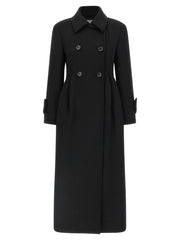 Max Mara Black Wool Coat - IT42