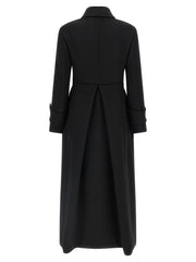 Max Mara Black Wool Coat - IT42