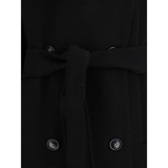 Max Mara Black Wool Coat - Overcoats