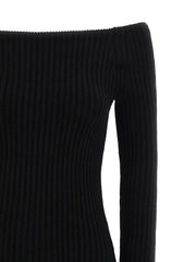 Max Mara Black Wool Long Dress