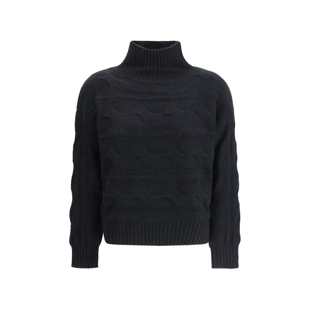 Max Mara Black Wool Sweatshirt - M