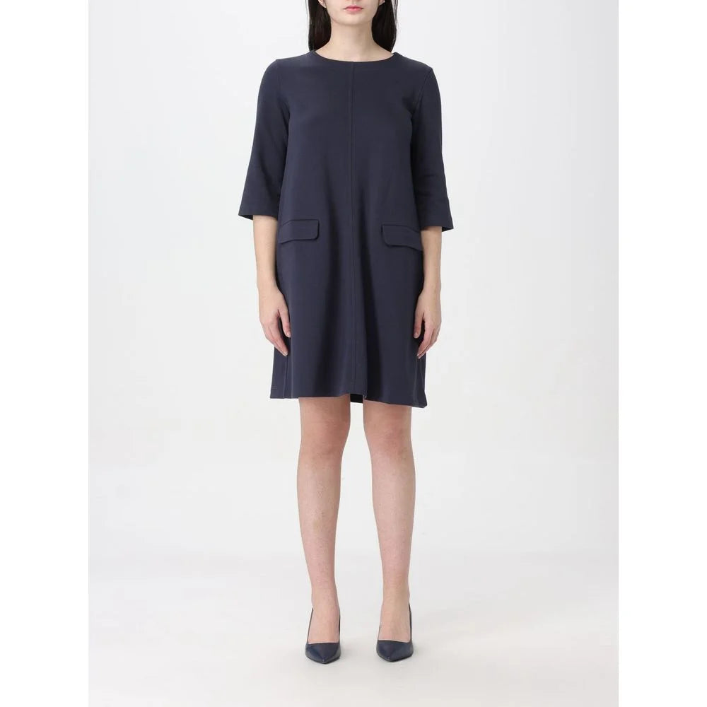 Max Mara Blue Cotton Casual Dress - IT44