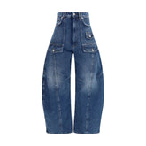 Max Mara Blue Cotton Jeans Denim - W25