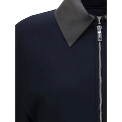 Max Mara Blue Fleece Wool Coat - Sport Jackets