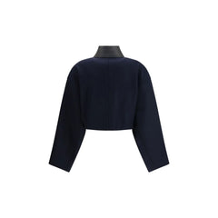 Max Mara Blue Fleece Wool Coat - Sport Jackets