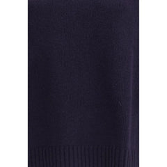 Max Mara Blue Fleece Wool Turtleneck