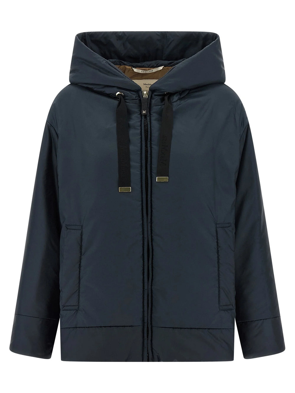 Max Mara Blue Polyester Shell Jacket