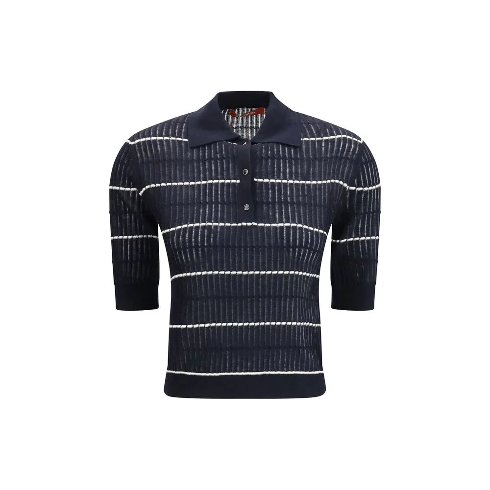 Max Mara Sininen Silkkipolo