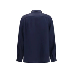 Max Mara Blue Silk Shirt