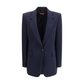 Max Mara Blue Triacetate Blazer