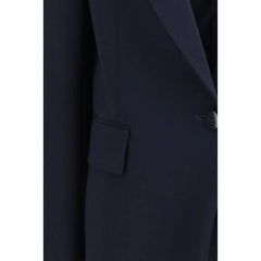 Max Mara Blue Triacetate Blazer