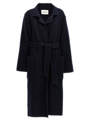 Max Mara Blue Wool Coat