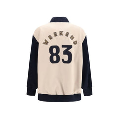 Max Mara Blue Wool Oves Aries Bomber
