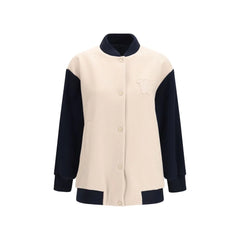 Max Mara Blue Wool Oves Aries Bomber