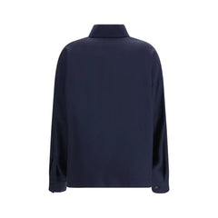 Max Mara Blue Wool Oves Aries Jacket