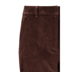 Max Mara Bordeaux Cotton Cropped Pants - IT38 | S