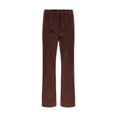Max Mara Bordeaux Cotton Cropped Pants - IT38 | S