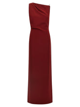Max Mara Bordeaux Triacetate Long Dress - IT40