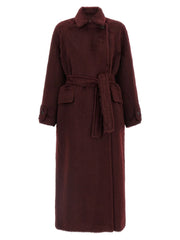 Max Mara Bordeaux Wool Coat - IT40