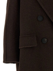 Max Mara Brown Cashmere Coat - IT40