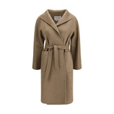 Max Mara Brown Cashmere Coat - IT42 | L
