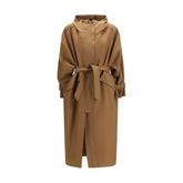 Max Mara Brown Polyester Coat - XS