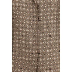 Max Mara Brown Silk Pattern Shirt