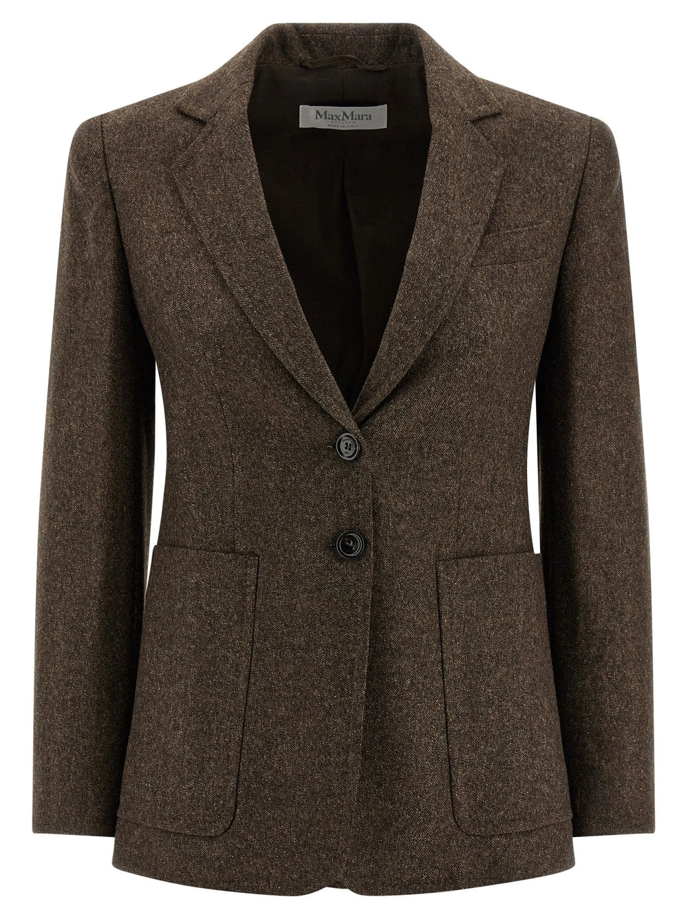 Max Mara Brown Virgin Wool Blazer