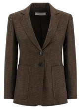 Max Mara Brown Virgin Wool Blazer