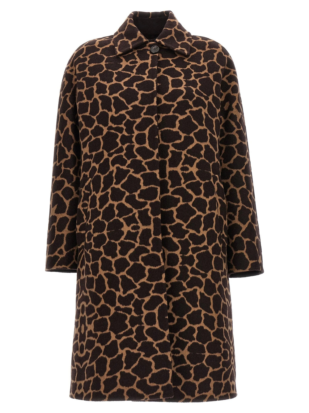 Max Mara Brown Virgin Wool Coat - IT40