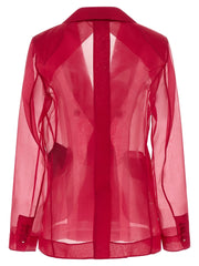 Max Mara Fuchsia Silk Blazer