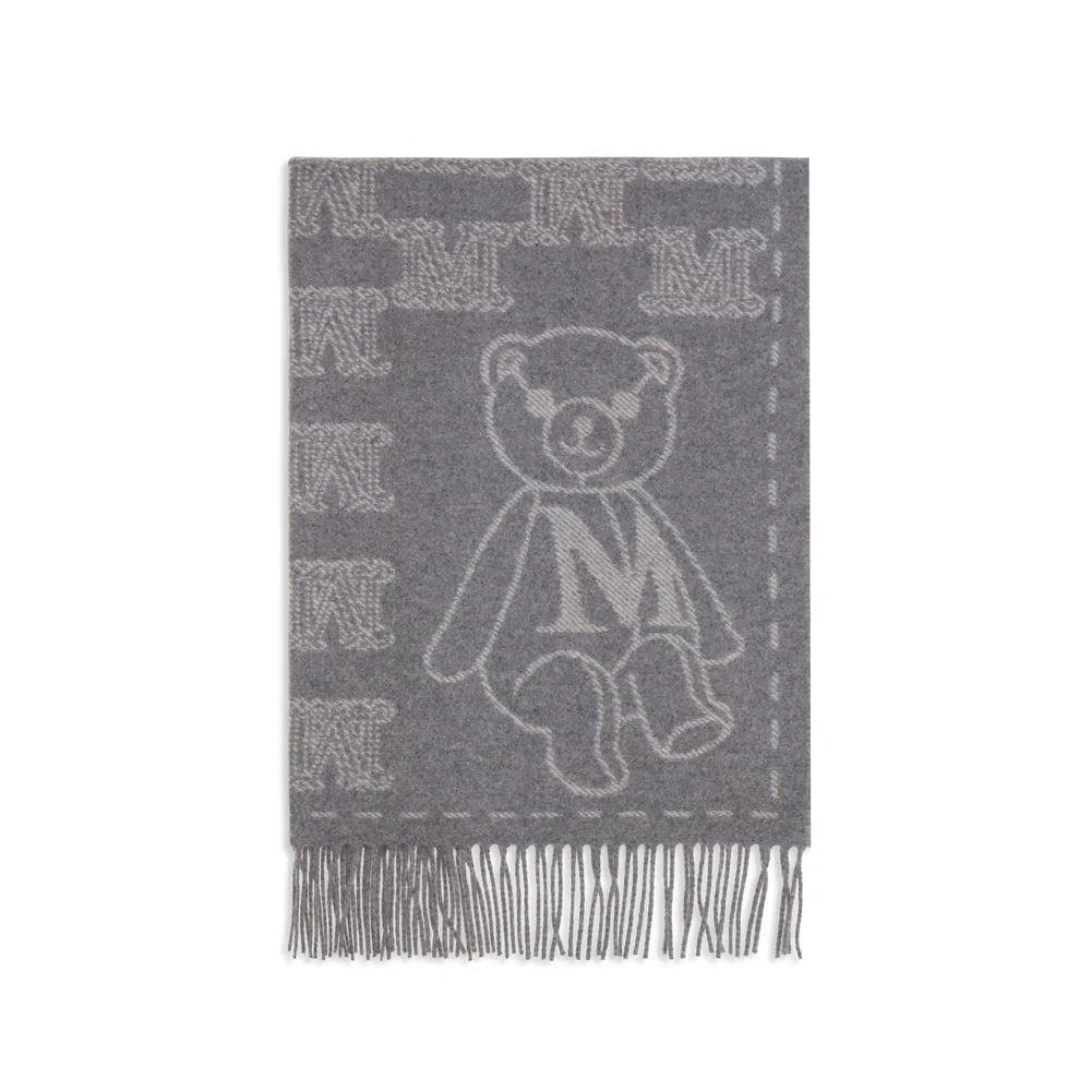 Max Mara Gray Cashmere Scarf