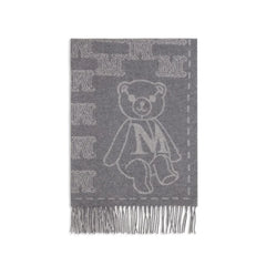 Max Mara Gray Cashmere Scarf