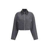 Max Mara Gray Fleece Wool Coat - IT42 | L - Sport Jackets