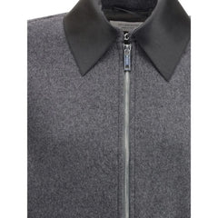 Max Mara Gray Fleece Wool Coat - IT42 | L - Sport Jackets