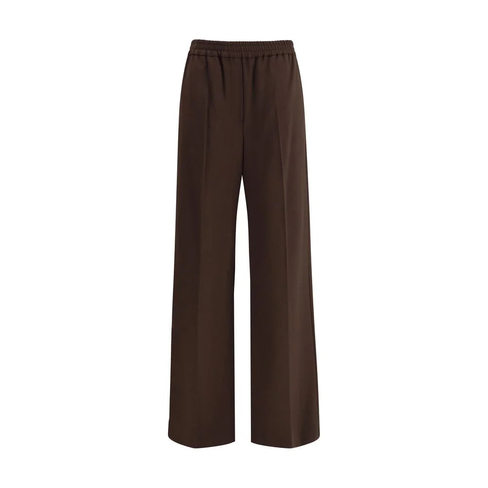 Max Mara Gray Polyester Casual Pants