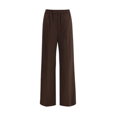 Max Mara Gray Polyester Casual Pants